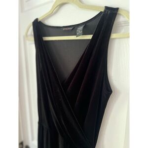 Black Velvet Wrap Dress - New York & Company